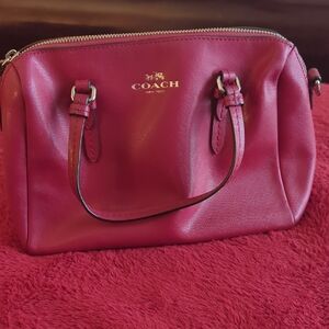 Coach Red Leather Satchel